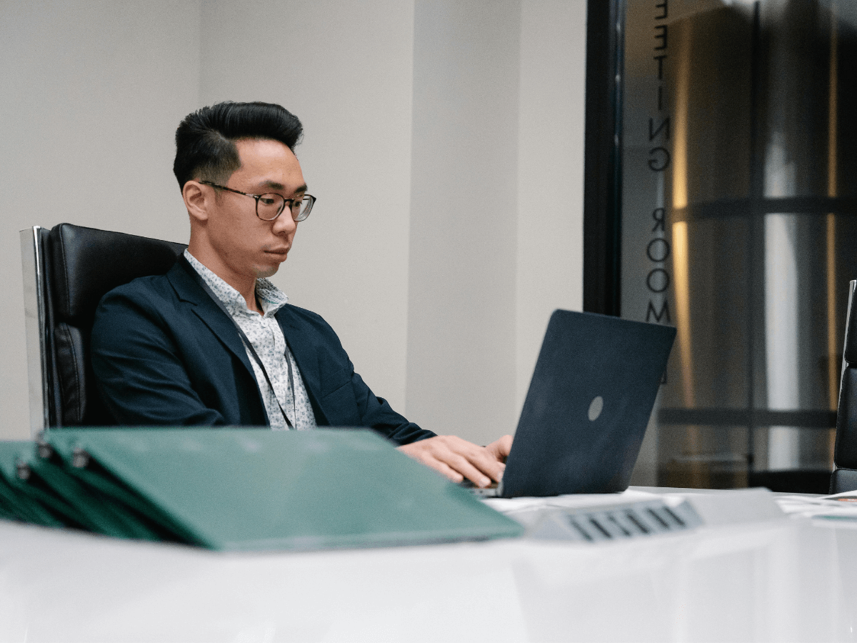 Security analyst applying cyber security checklist for small business system.